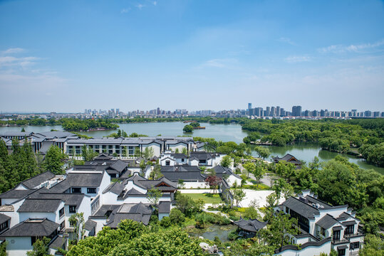 浙江嘉兴南湖公园景区景观