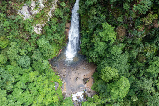 航拍湖南株洲炎陵神农谷景区