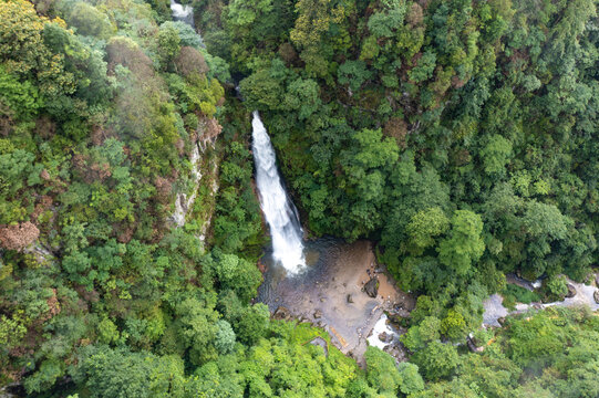 航拍湖南株洲炎陵神农谷景区