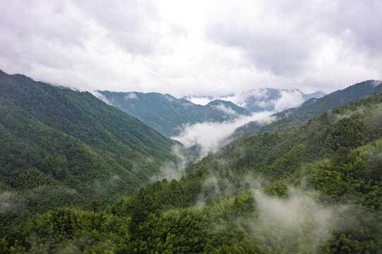 航拍湖南株洲炎陵神农谷景区