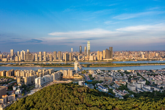 航拍湖南長(zhǎng)沙城市景觀
