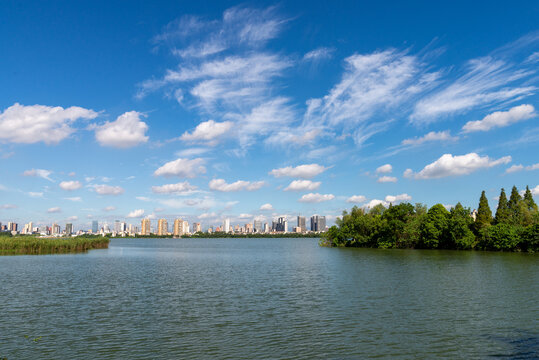 湖景