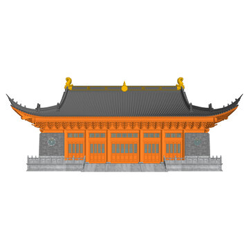 大殿立面效果圖