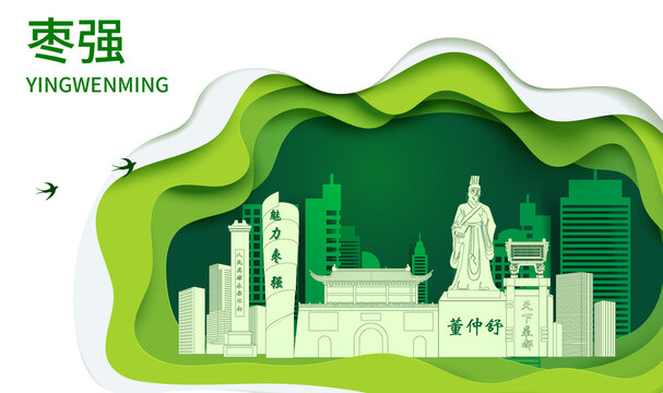 枣强县生态绿色宜居城市海报