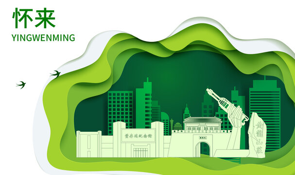 怀来县生态绿色宜居城市海报