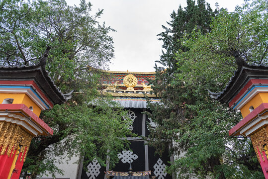 獨(dú)克宗古城建筑風(fēng)光