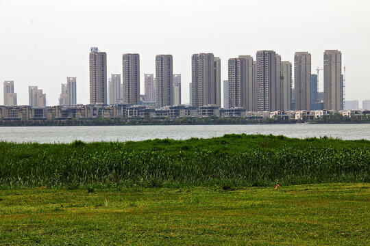 苏州独墅湖城市风貌