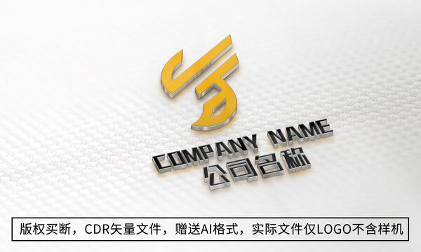 J字母logo标志商标设计