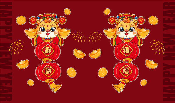 龍年窗貼