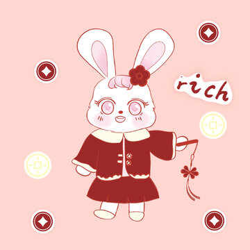 喜慶兔子