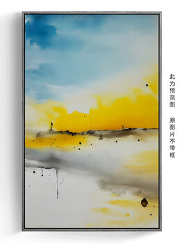 抽象無框畫油畫