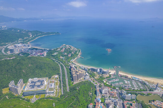 深圳大梅沙和小梅沙全景