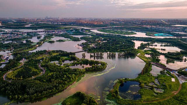 中国长春北湖国家湿地公园风景