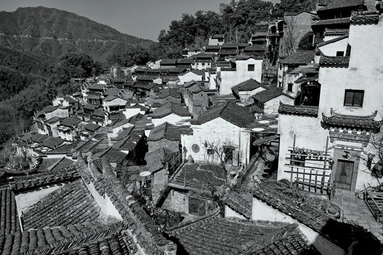 水墨婺源篁岭村