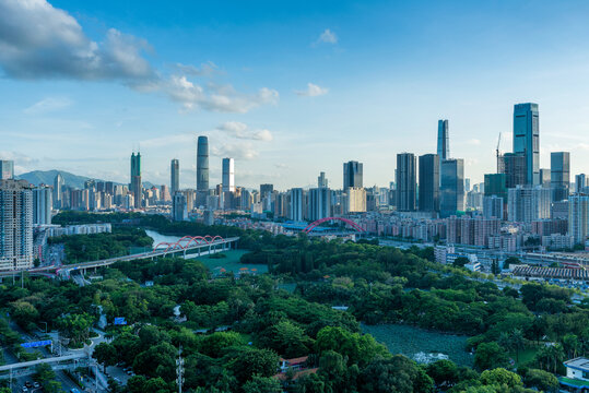 深圳罗湖城市天际线