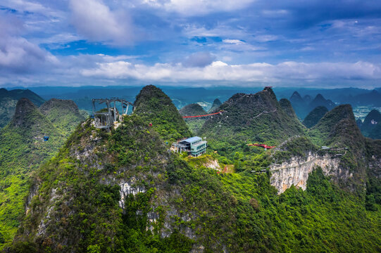 广西桂林阳朔如意峰景区缆车