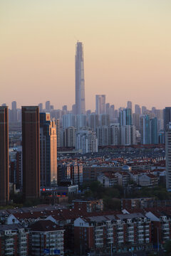 天津高银117城市建筑风光