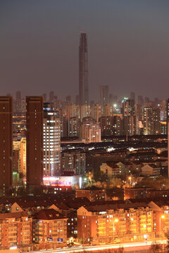 天津高银117城市建筑风光