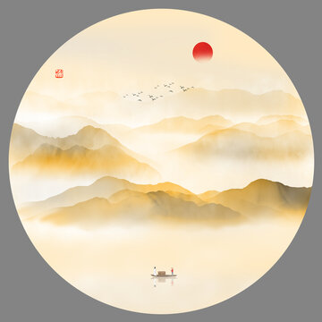 圓形金山