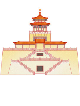 濟南解放閣傳統古建筑