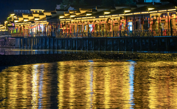 瑶里古镇夜景