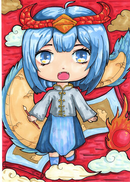 十二生肖擬人之辰龍