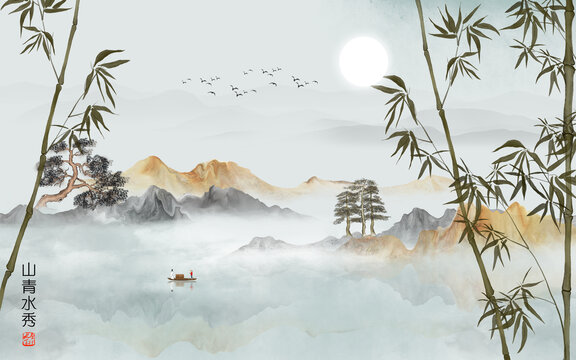 創(chuàng)意山水畫