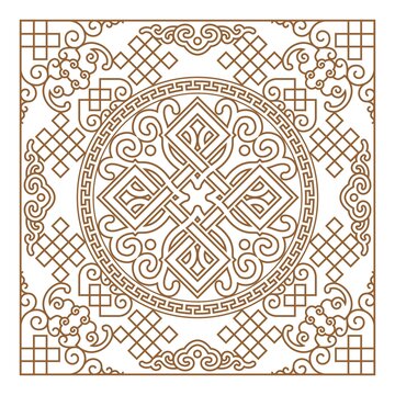 中式傳統(tǒng)圖案裝飾