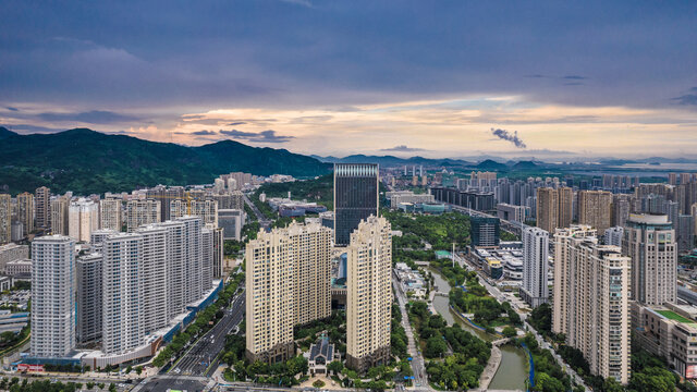 航拍樂清城市風(fēng)光