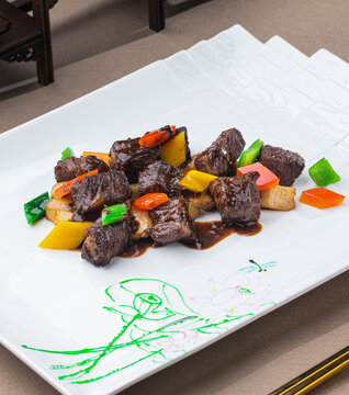 杏鮑菇牛肉粒