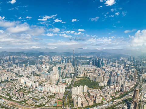 深圳福田区高空大景