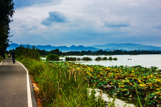 云南昆明滇池湿地公园