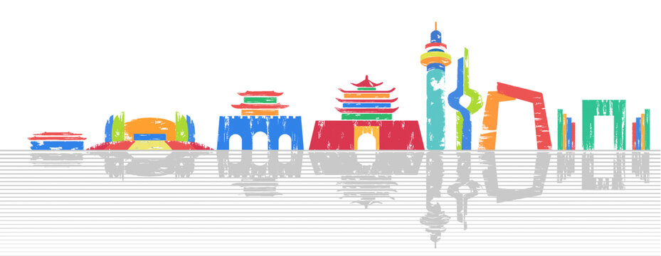 山東地標(biāo)矢量