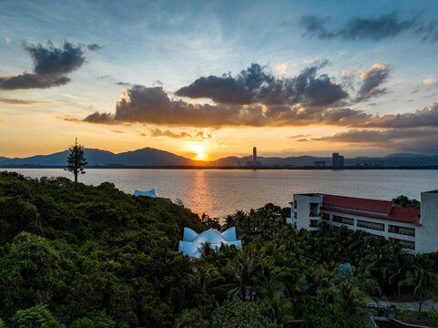 蜈支洲岛日落夕阳