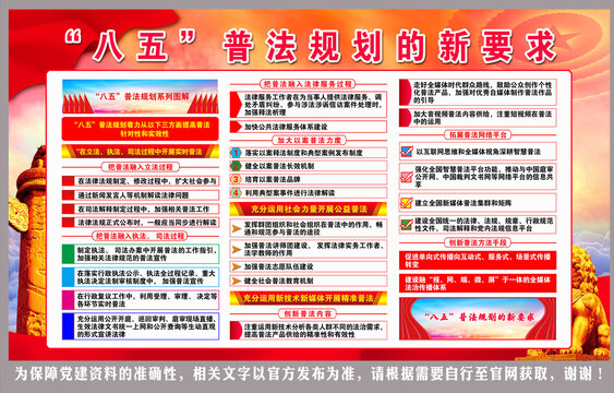 八五普法规划的新要求