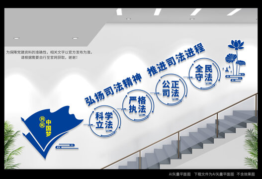 司法樓梯文化墻
