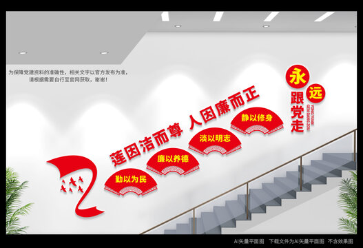 廉政樓梯間文化墻