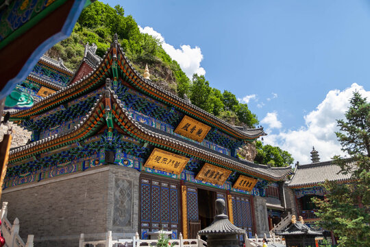 五台山佛母洞寺庙古建