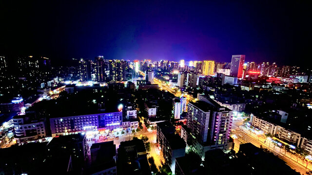 广元城市夜景