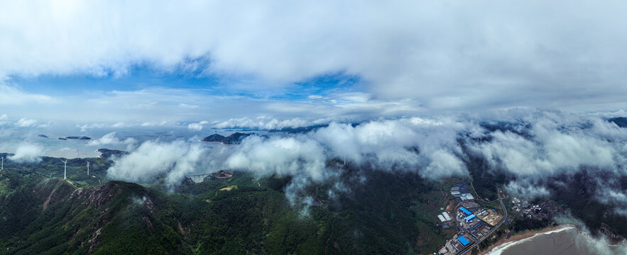 霞浦海岛台风天全景