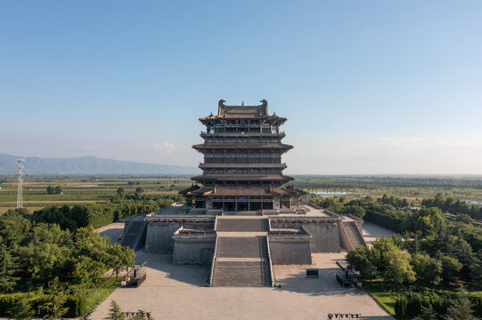 山西古建筑永济市颧雀楼