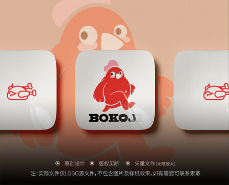 卡通雞LOGO設(shè)計