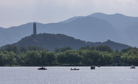 颐和园玉泉山玉峰塔