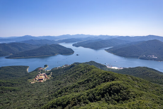 吉林市松花湖秋季自然风光