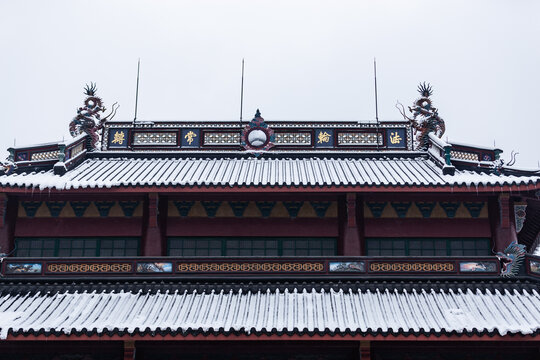 杭州灵隐寺雪霁