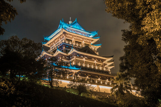 温岭东辉阁夜景