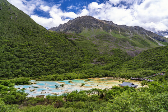 四川阿坝黄龙景区