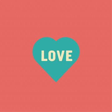 英文單詞LOVE字體設計