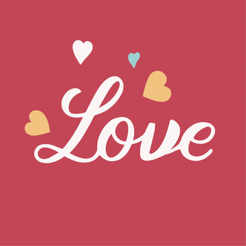 英文單詞LOVE字體設計