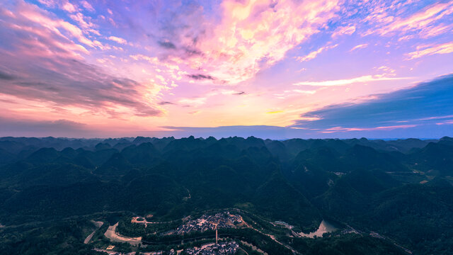 大七孔景区全景